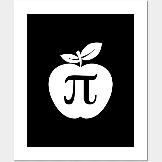 Apple PI Design - White Print Wall Art by Hotshots